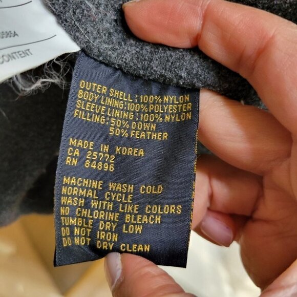 ❤️ 3 for $35 Dex Vintage crop puffer down jacket grey medium 90s y2k - Picture 13 of 14